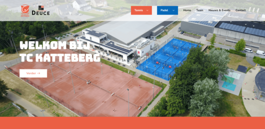 Foto van de website van TC Katteberg